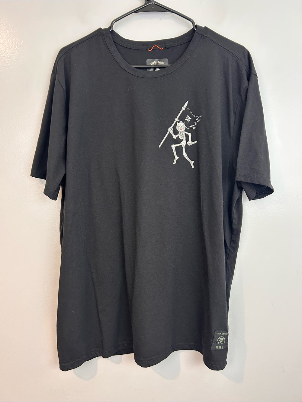 Roark Run Amok You Better Run Motorhead Black/White Logo T-shirt Size XXL